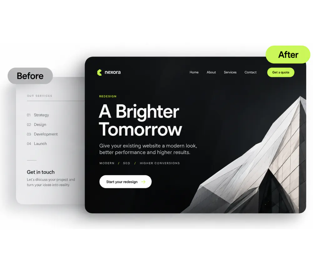 Redesigns example