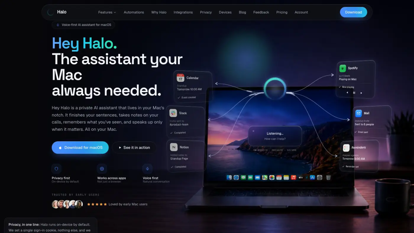 Hey Halo, App macOS
